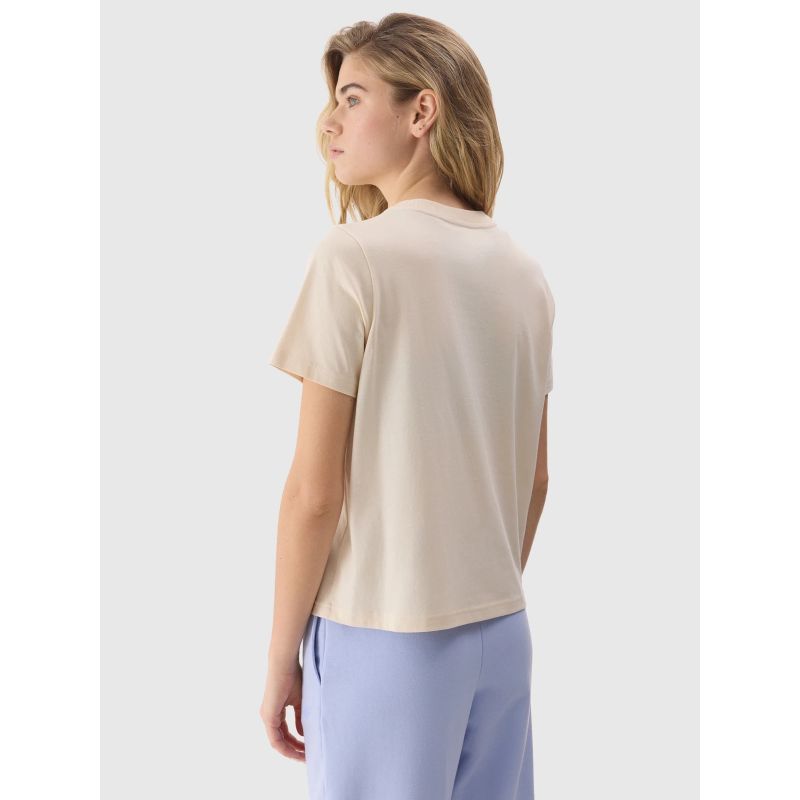 Women's plain organic cotton T-shirt 4F *Kategoria tymczasowa Your Sports Performance