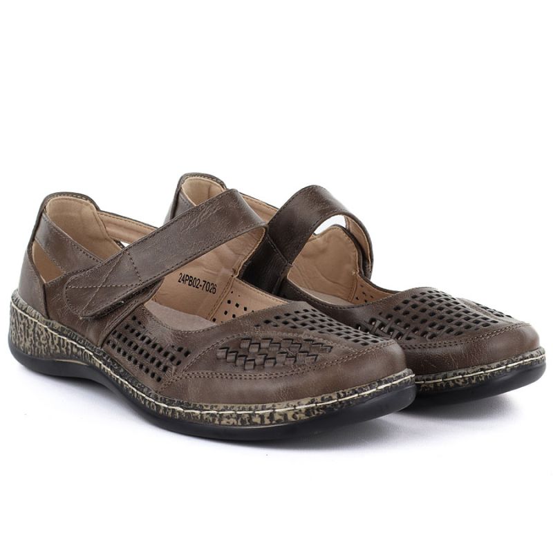 Women's openwork velcro shoes fango Unisoft 7026 Unisoft