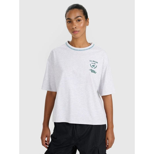 Women's oversize printed T-shirt 4F 4FRSS25TTSHF2979-26M *Kategoria tymczasowa Your Sports Performance
