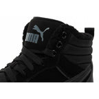 Puma men's Rebound Street black insulated ankle boots