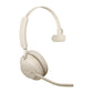 Jabra Evolve2 65 MS Mono Link380c Wireless Over-Ear Headphones, Beige In preparation Your Sports Performance