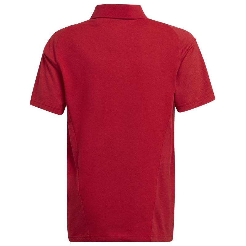 adidas Tiro 23 Competition Cotton Polo T-shirt for kids red HI4715 Clothing Your Sports Performance