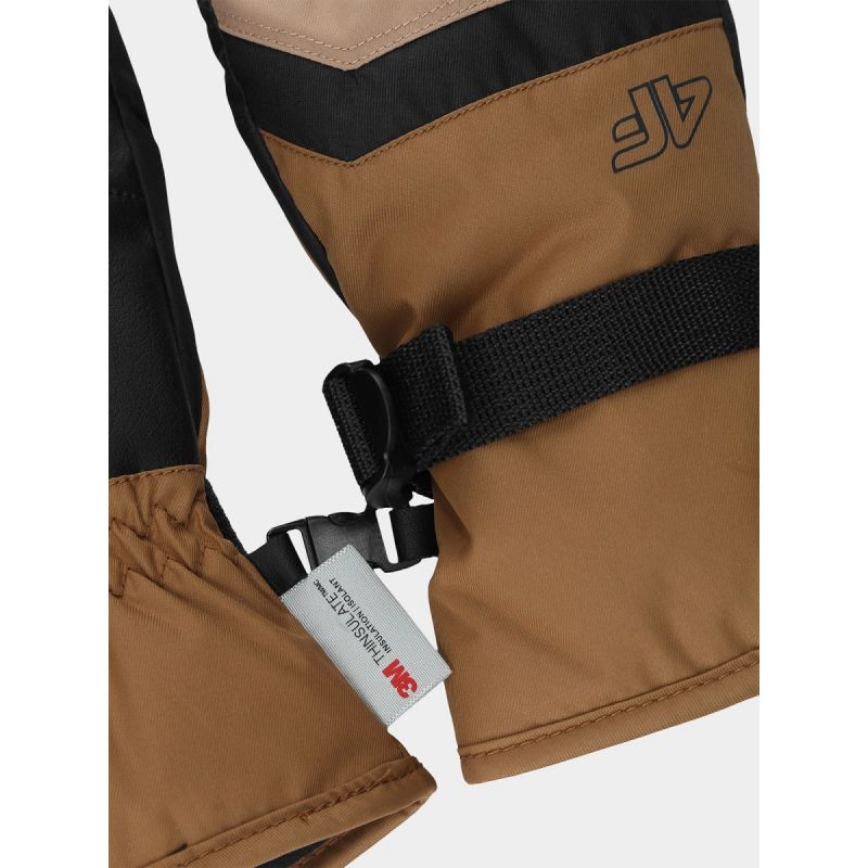 Boys' ski gloves 4F Junior 4FJWAW24AFGLM129-83S *Kategoria tymczasowa Your Sports Performance