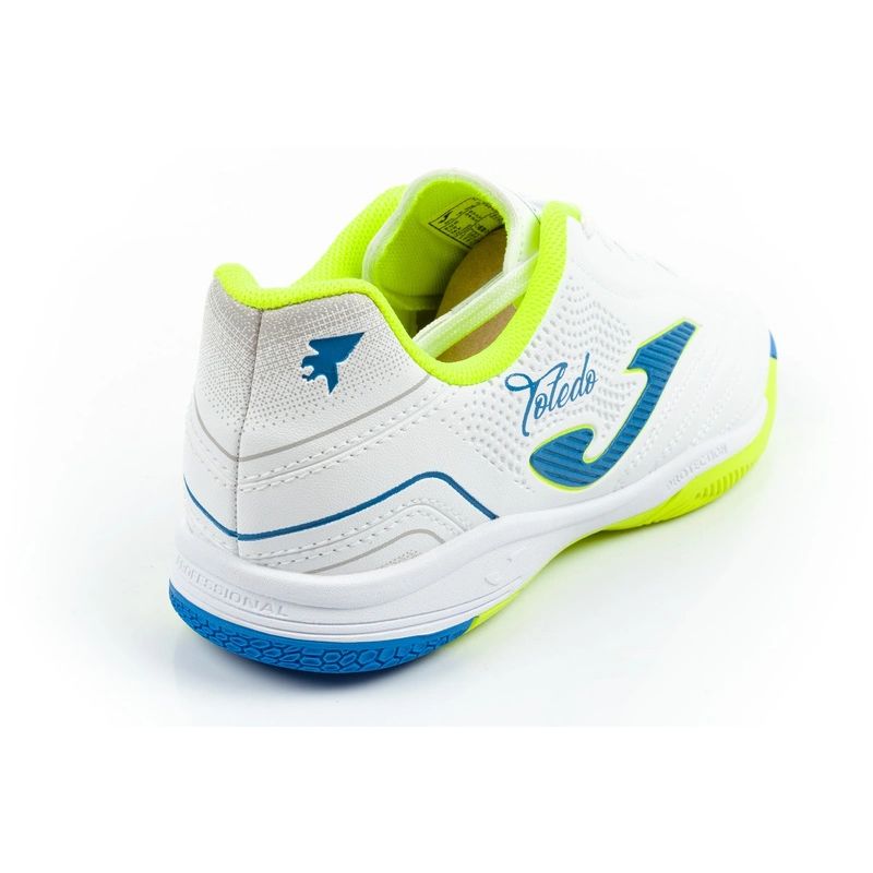Joma Toledo JR 2602 indoor football shoes for kids, white Joma