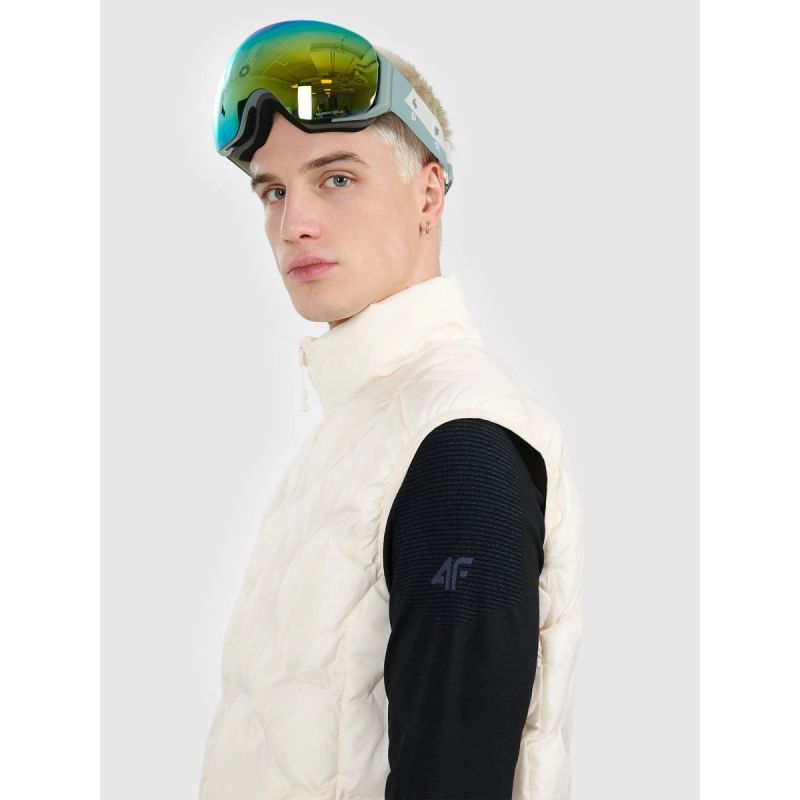 Men's down vest with Primaloft Thermoplume filling 4FWAW25TVJAM301-11S *Kategoria tymczasowa Your Sports Performance