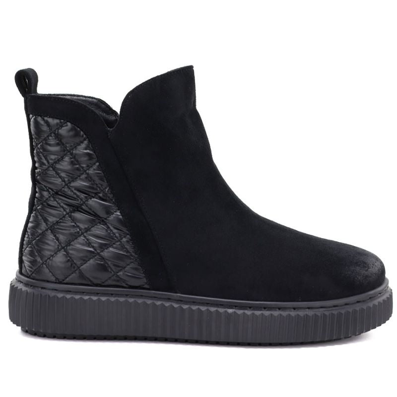 Women's insulated black ankle boots Potocki Z25-JE19365