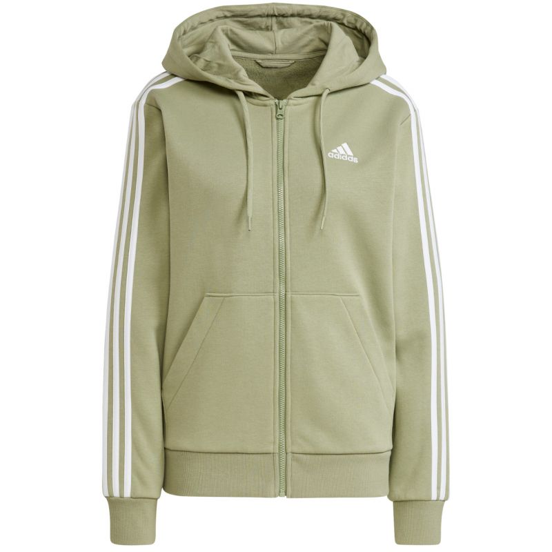 adidas Essentials 3-Stripes Full-Zip Fleece Sweatshirt W JP2352 Clothing/Lifestyle/adidas Adidas
