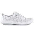 Women's leather openwork shoes, white, T.Sokolski 1302 To be categorized Your Sports Performance