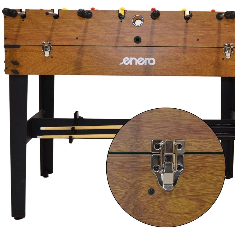 3-in-1 WOODEN TABLE FOR FOOTBALL, BILLIARDS, AIR HOOKUP 121x61x81CM Accessories Your Sports Performance