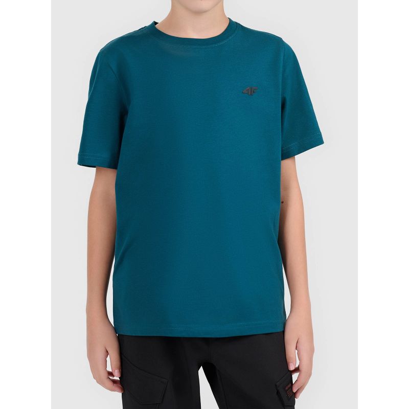 Boy's cotton T-shirt 4F 4FJWAW26TTSHM3507-40S