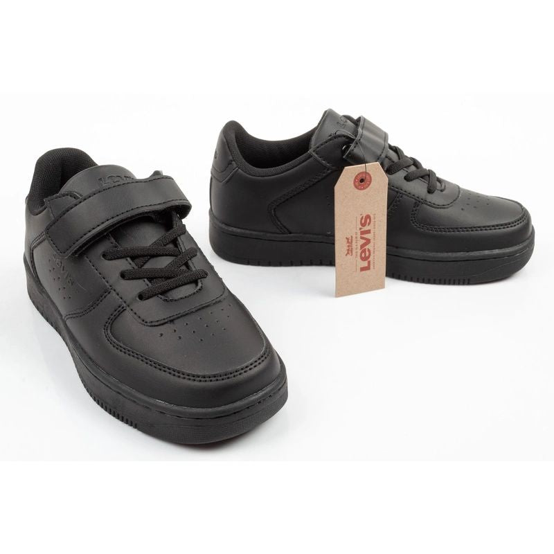 Levi's Union SE black youth sports shoes with velcro