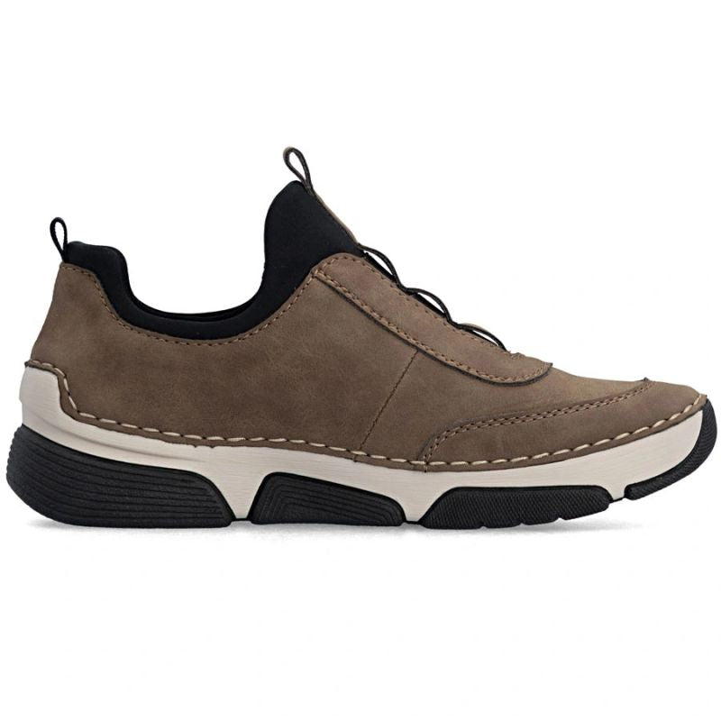 Women’s Comfortable Brown Slip-On Shoes Rieker 45975-24