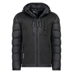 Men’s jacket Geographical Norway BEACHWOOD NO CONSTRAST BLACK-BLACK DB MEN 068 (WZ7433H/GN-BLACK / BLACK)