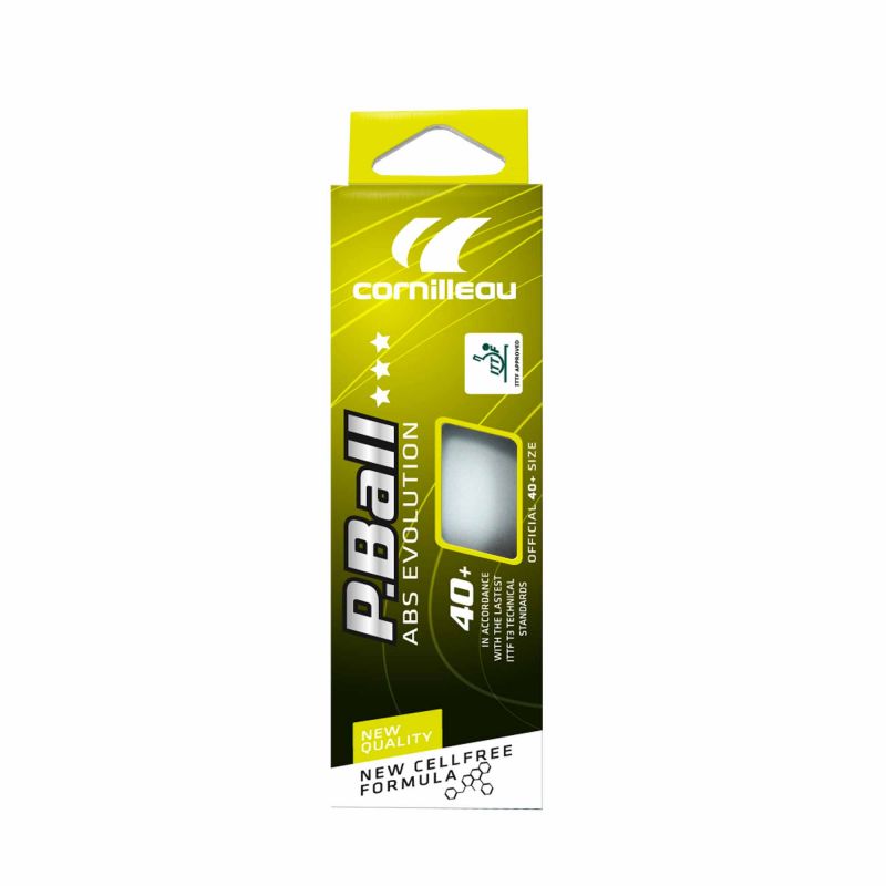 Cornilleau table tennis balls P-BALL ITTF white 3 pcs. Accessories/Balls/Table Tennis Your Sports Performance