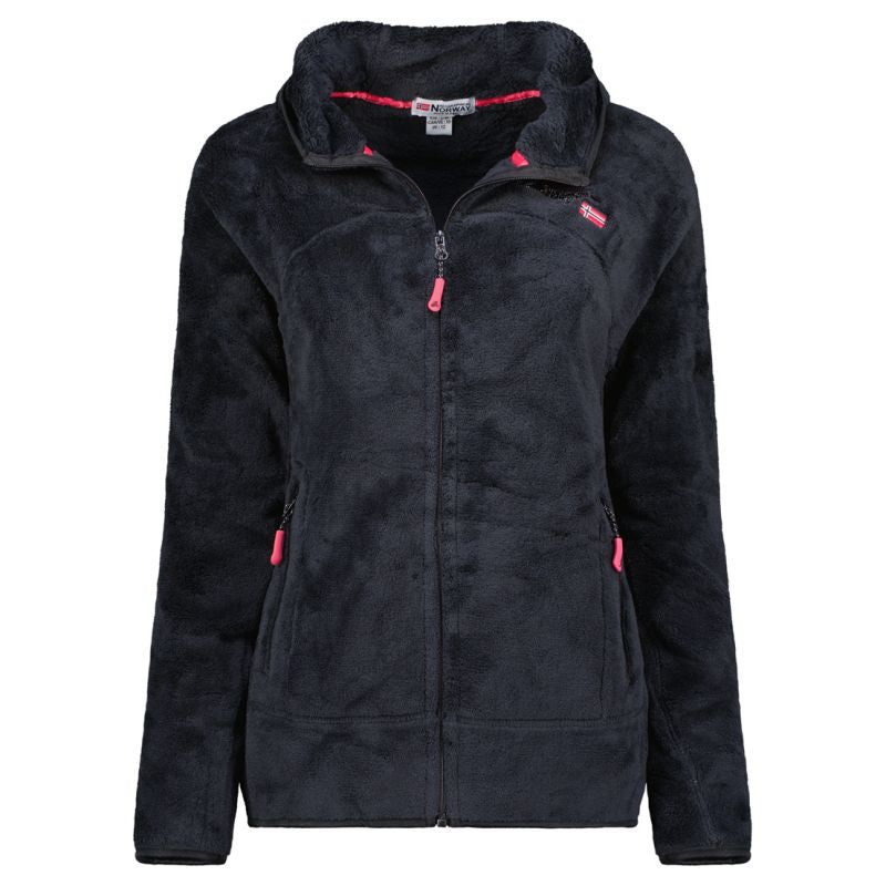 Geographical Norway Women’s Fleece Jacket UPALOOD BLACK DB LADY 047-1 (WZ4195F/GN-BLACK)