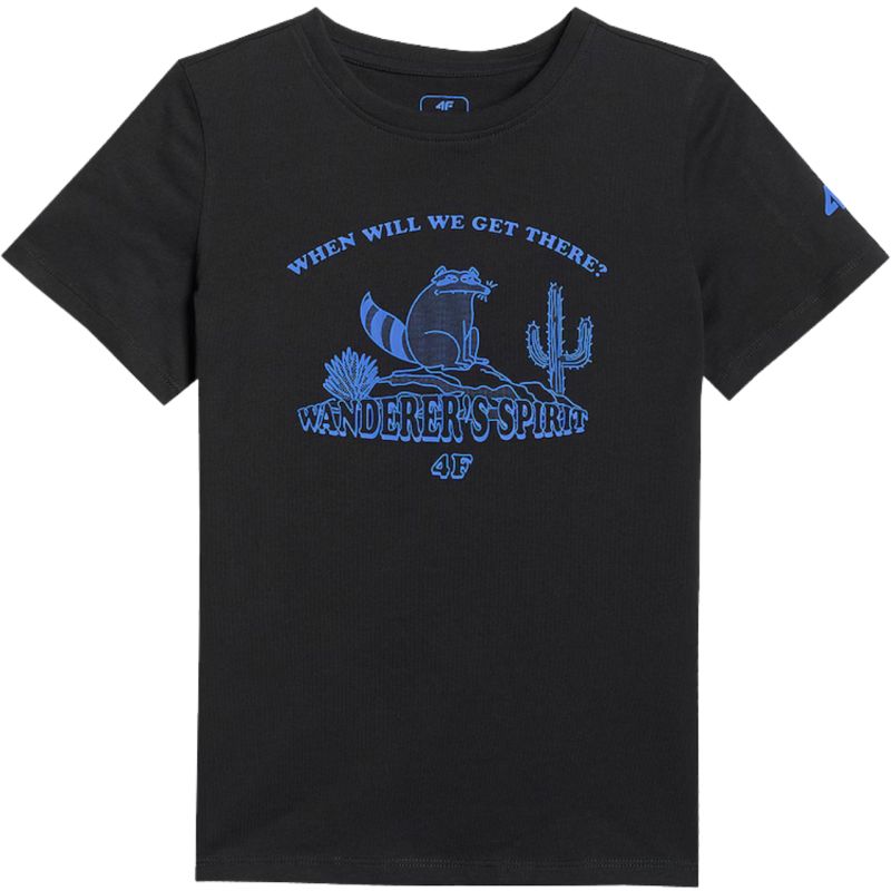 Boy's T-shirt 4F M2815 deep black 4FJWSS26TTSHM2815 20S