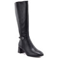 Black Sergio Leone KZ-31-S women's leather high-heeled boots