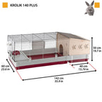 FERPLAST Rabbit 140 plus - rabbit cage (foldable) Dla małych zwierząt/Klatki Your Sports Performance