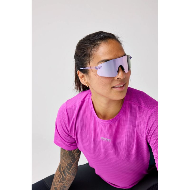 Women's High Point Short Sleeve 2.0 Pink Running Sweatshirt Import z Brooks/Brooks/Bluzy Your Sports Performance