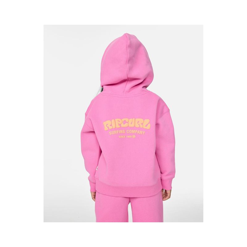 RIP CURL Surf Puff Heritage Hood-Girl Pink
