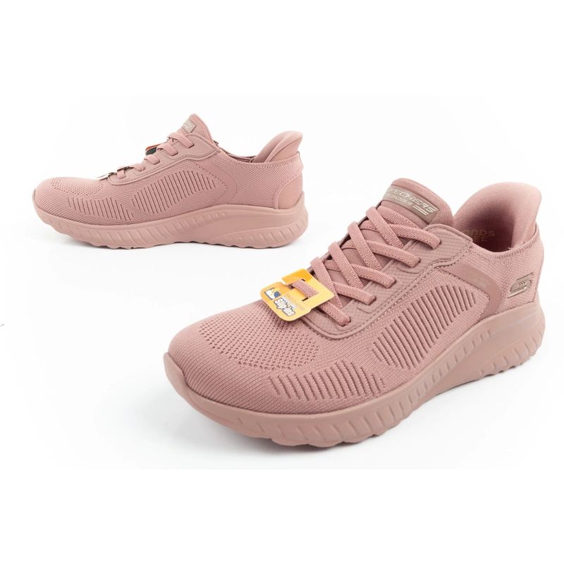 Skechers Bobs Squad-Chaos women's comfortable SLIP-INS sports shoes pink In preparation Your Sports Performance
