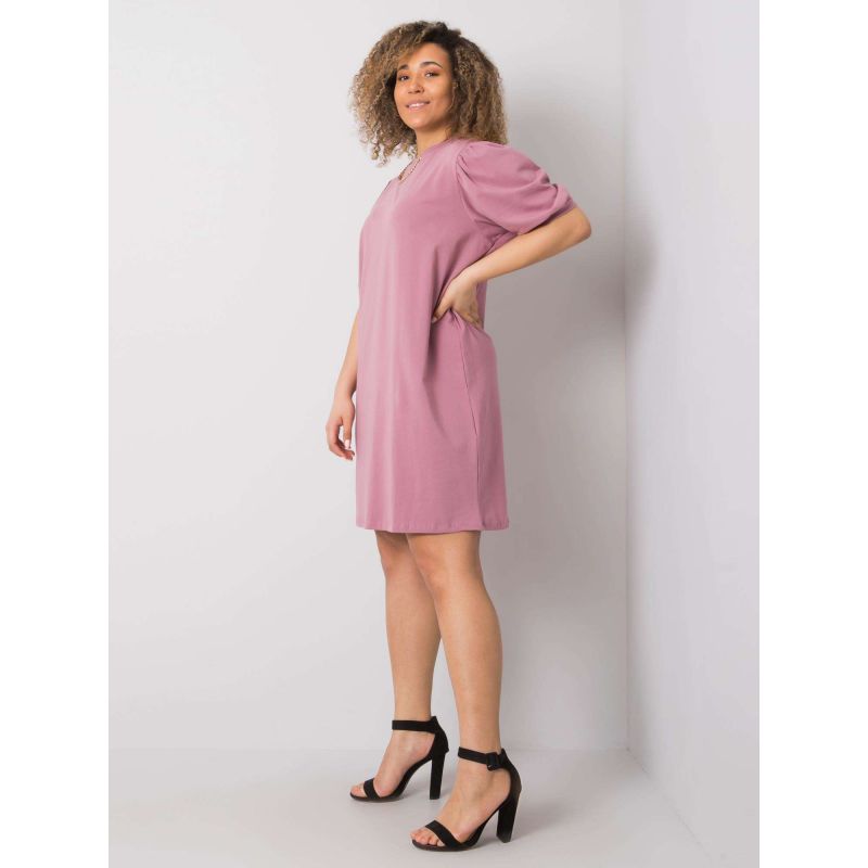 Dusty pink plus size cotton dress (RV-SK-6319.65) In preparation Your Sports Performance