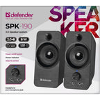 DEFENDER SPK-190 2.0 8W USB SPEAKERS 65190 Głośniki, kolumny, słuchawki/Głośniki i zestawy głośnikowe Your Sports Performance
