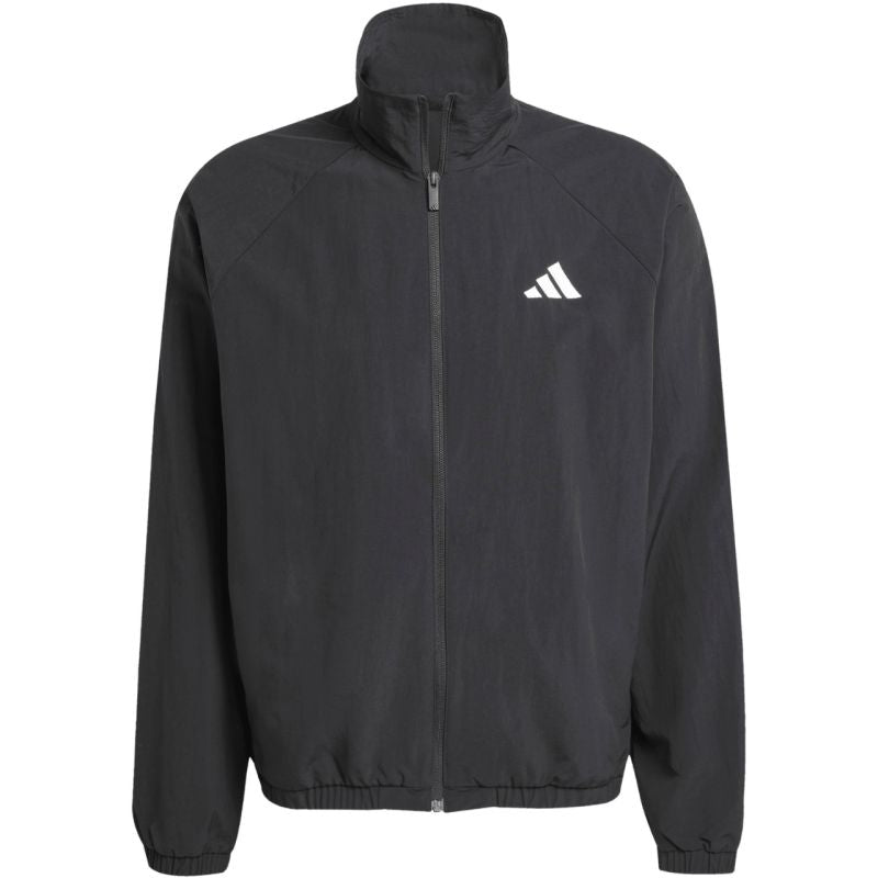 Men's adidas Essential Small Logo Windbreaker Jacket Black JM1772