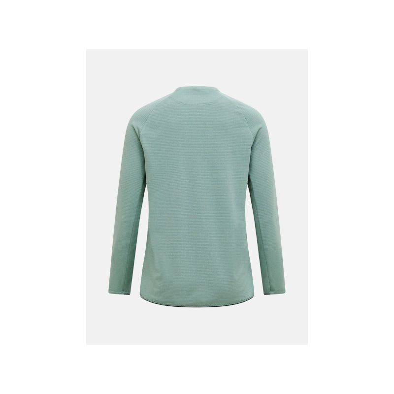 Women's PEAK PERFORMANCE W Freelight Polartec Power Grid Crew Sweatshirt, Green
