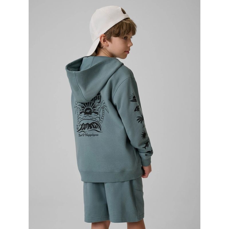Boy's loose hooded sweatshirt 4F 4FJRSS26TSWSM3052-46S