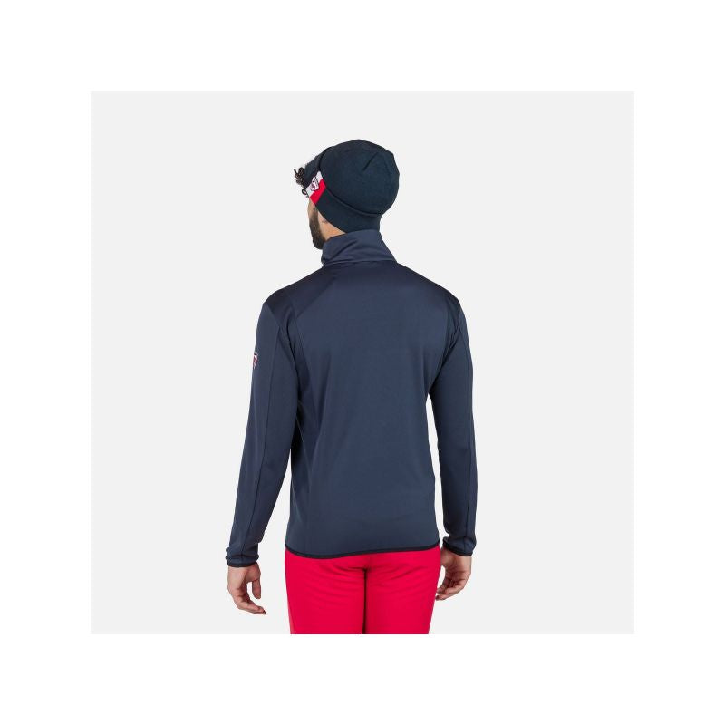 Rossignol Diretta Fleece Fz Navy Blue Sweatshirt Rossignol