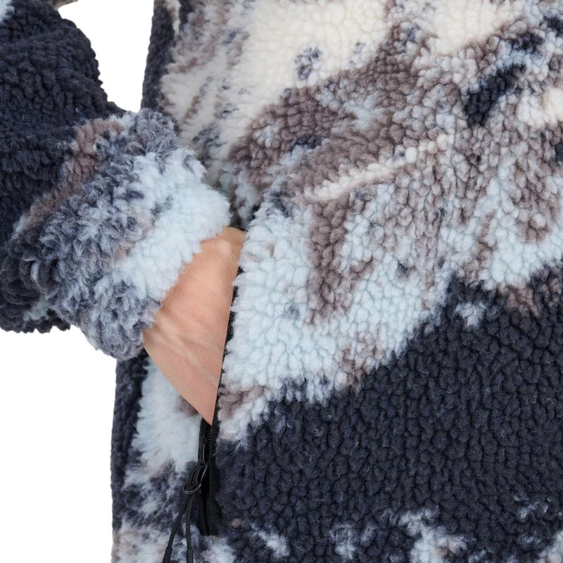 Fleece sweatshirt 4F U351 multicolor allover 4FWAW25TFLEU351 90A In preparation Your Sports Performance