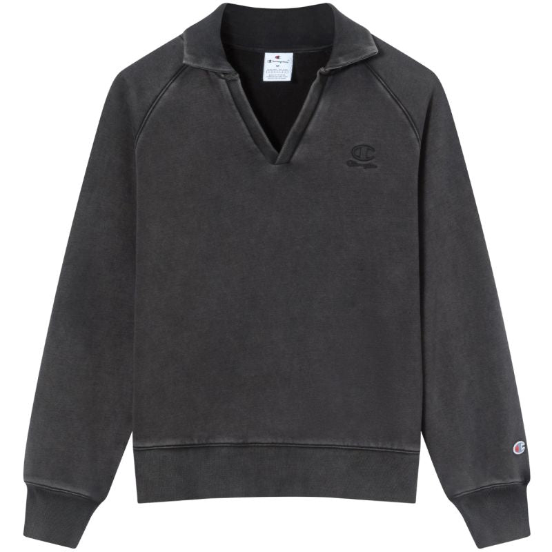 Champion Women's Polo Neck Sweatshirt Gray 118366 KK001 In preparation Your Sports Performance