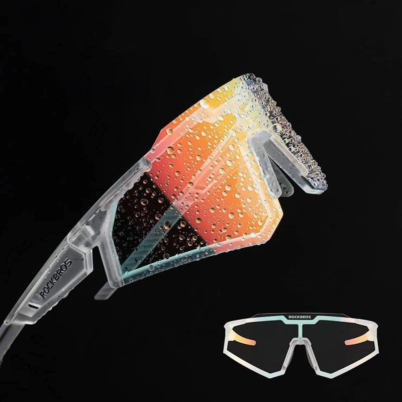 Rockbros SP291 Photochromic UV400 Cycling Glasses - White Import z Action/Rowery i akcesoria/Okulary Your Sports Performance