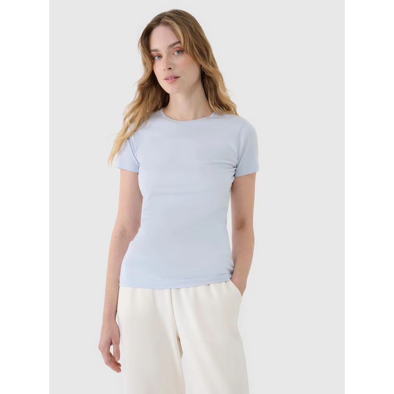 Women's slim T-shirt with modal 4F 4FWSS25TTSHF1995-34S *Kategoria tymczasowa Your Sports Performance