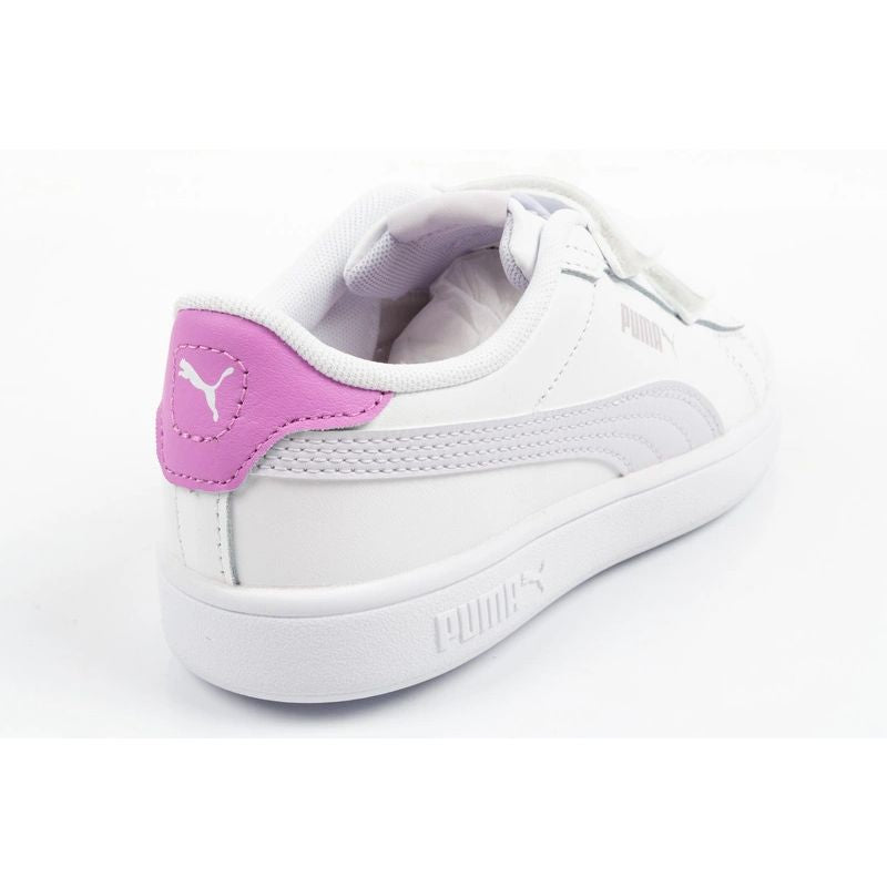 Puma Smash 3.0 children's sports shoes sneakers white leather fashionable Puma