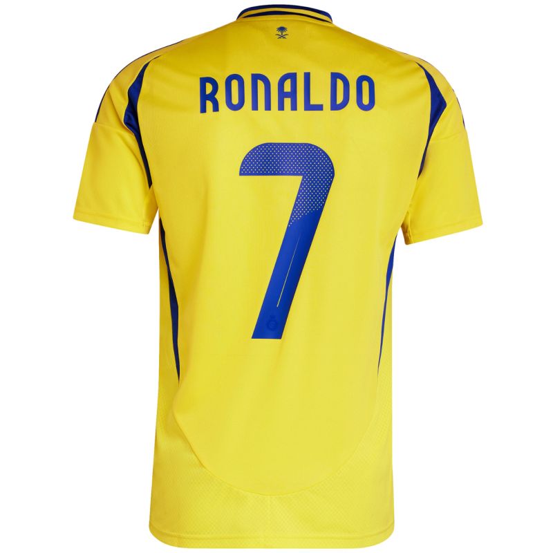 adidas Al Nassr FC 24/25 Ronaldo Home Men's Jersey, Yellow, JP0459