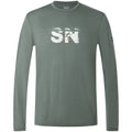 Men’s SUPER.NATURAL M CROSS COUNTRY LOGO LS Long-Sleeve Shirt Green