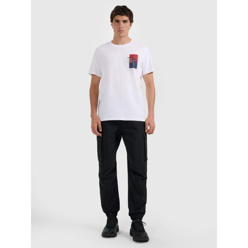 Men's regular printed T-shirt 4F 4FRAW25TTSHM3256-10S *Kategoria tymczasowa Your Sports Performance