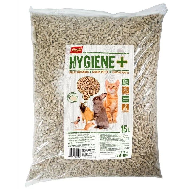 Wooden pellets for animals 15L Dla małych zwierząt/Podłoża i trociny Your Sports Performance