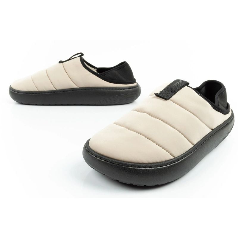 Crocs men's shoes slippers Classic Puff Moc slippers beige insulated Crocs