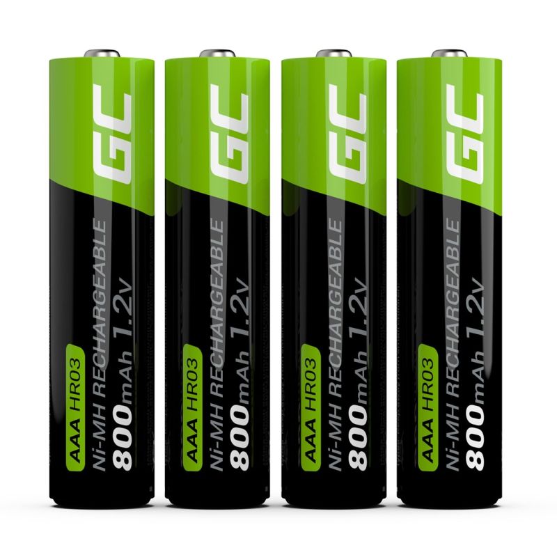 GREEN CELL BATTERIES 4X AAA R3 800MAH Baterie, akumulatorki i ładowarki/Akumulatorki Your Sports Performance