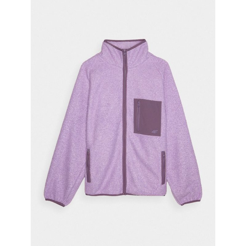 Women's sherpa fleece with stand-up collar 4F 4FRAW24TFLEF326-51S *Kategoria tymczasowa Your Sports Performance