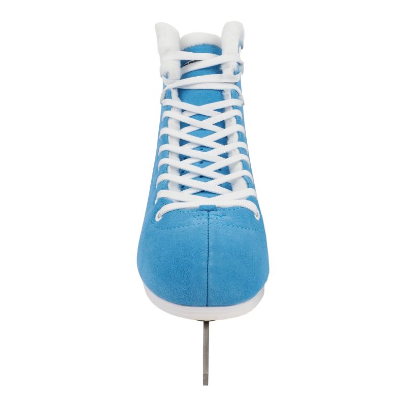 Roces Suede Eco-Fur Figure Skates Blue and White 450702 004 In preparation Your Sports Performance