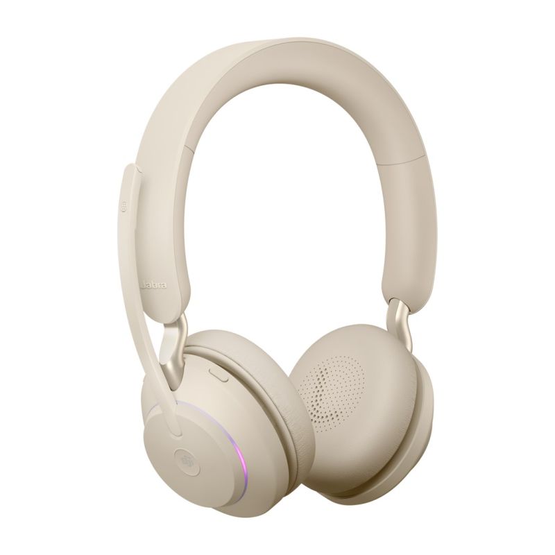 Jabra Evolve2 65 MS stereo wireless headphones Link380a, beige + stand In preparation Your Sports Performance