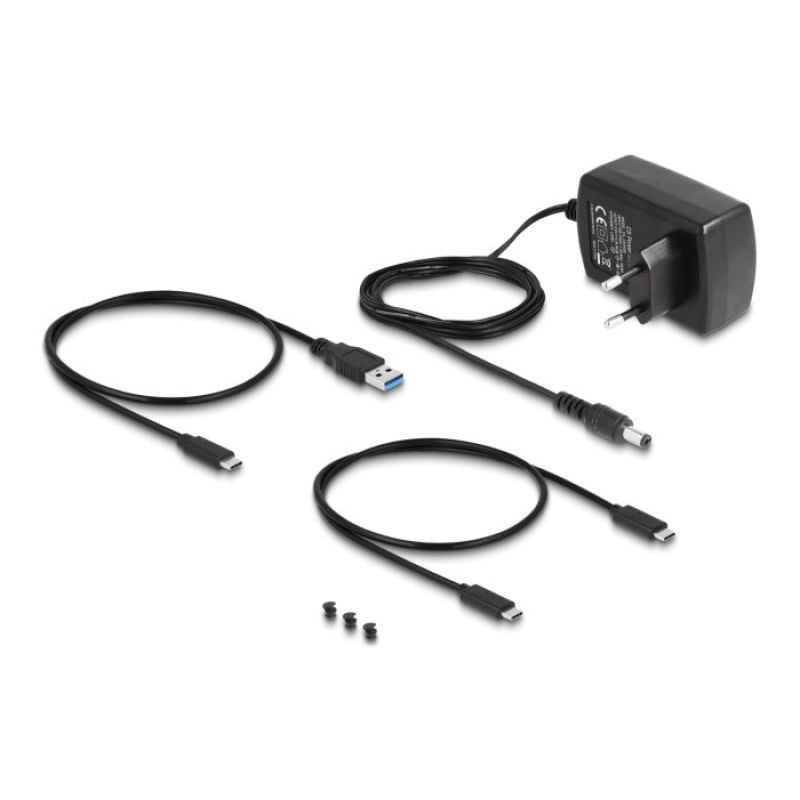 Delock - Memory Controller - Clone Function - 2.5", 3.5", M.2 (6.4 cm, 8.9 cm) - M.2 Card (PCIe NVMe and SATA) / SATA SSD - USB-C 3.2 (Gen 2x1) Kable i adaptery/Adaptery, przejściówki Your Sports Performance