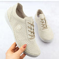 Rieker 52546-60 women's perforated leather shoes in beige Footwear Your Sports Performance