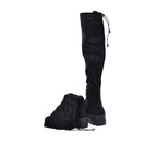 Women's Black Suede Platform Boots Big Star SS274264 Footwear Your Sports Performance