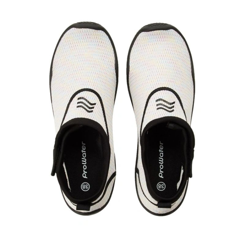ProWater women's quick-drying non-slip water shoes, white