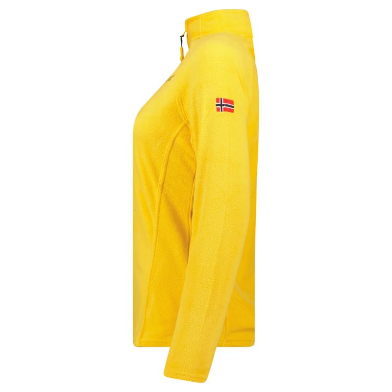 Geographical Norway TUG FZ MUSTARD DB LADY 268 Women's Fleece Jacket (WA1720F/GN-MUSTARD)